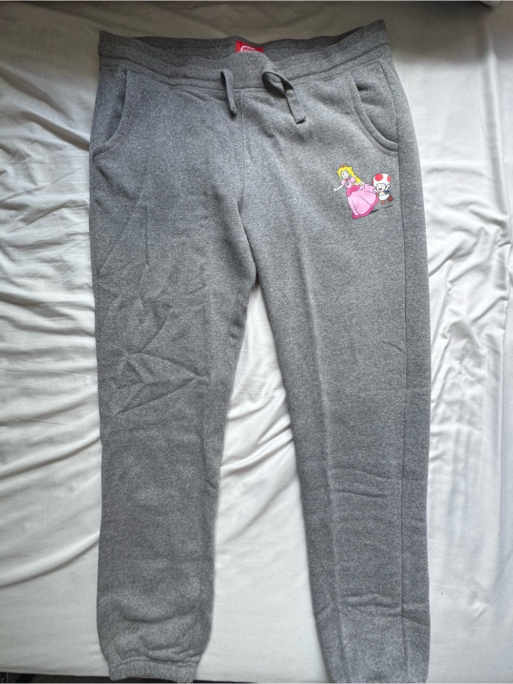 Official Nintendo Store Princess Peach (+ Toad) Joggers • Gray